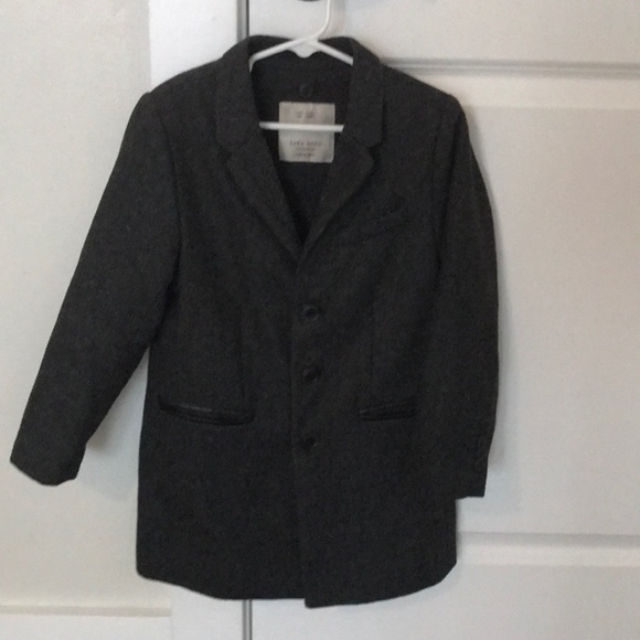 Zara boy size 6 wool coat - Picture 7 of 8